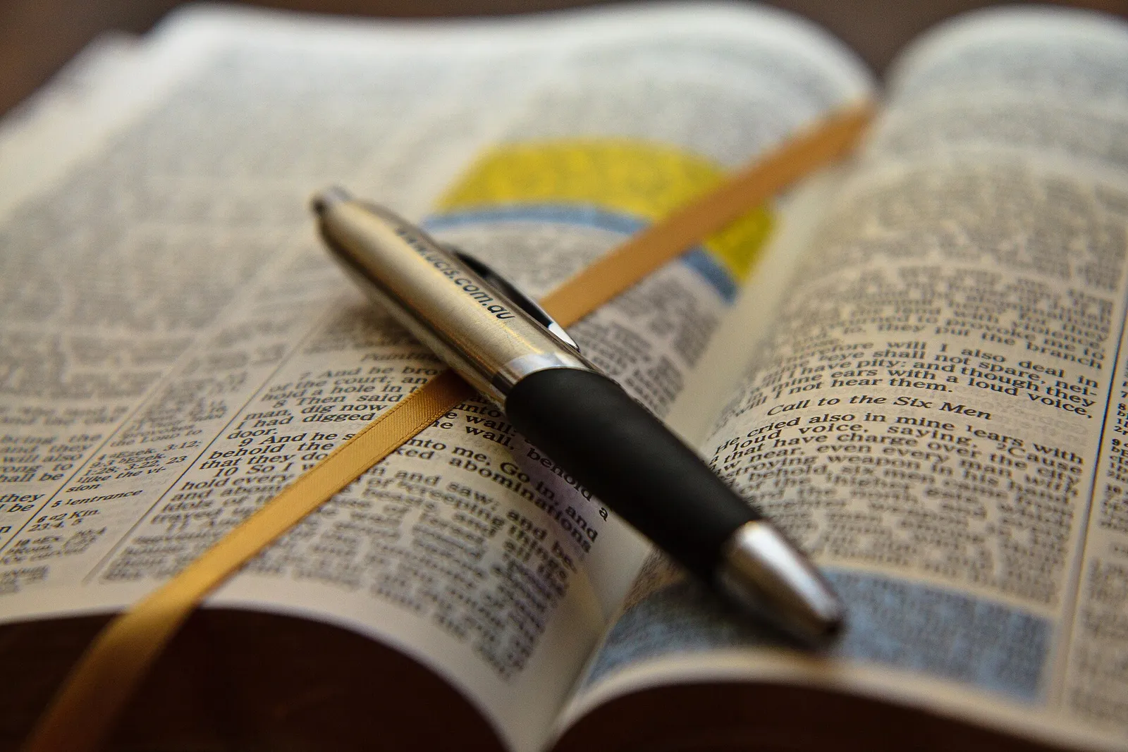 An open Bible.