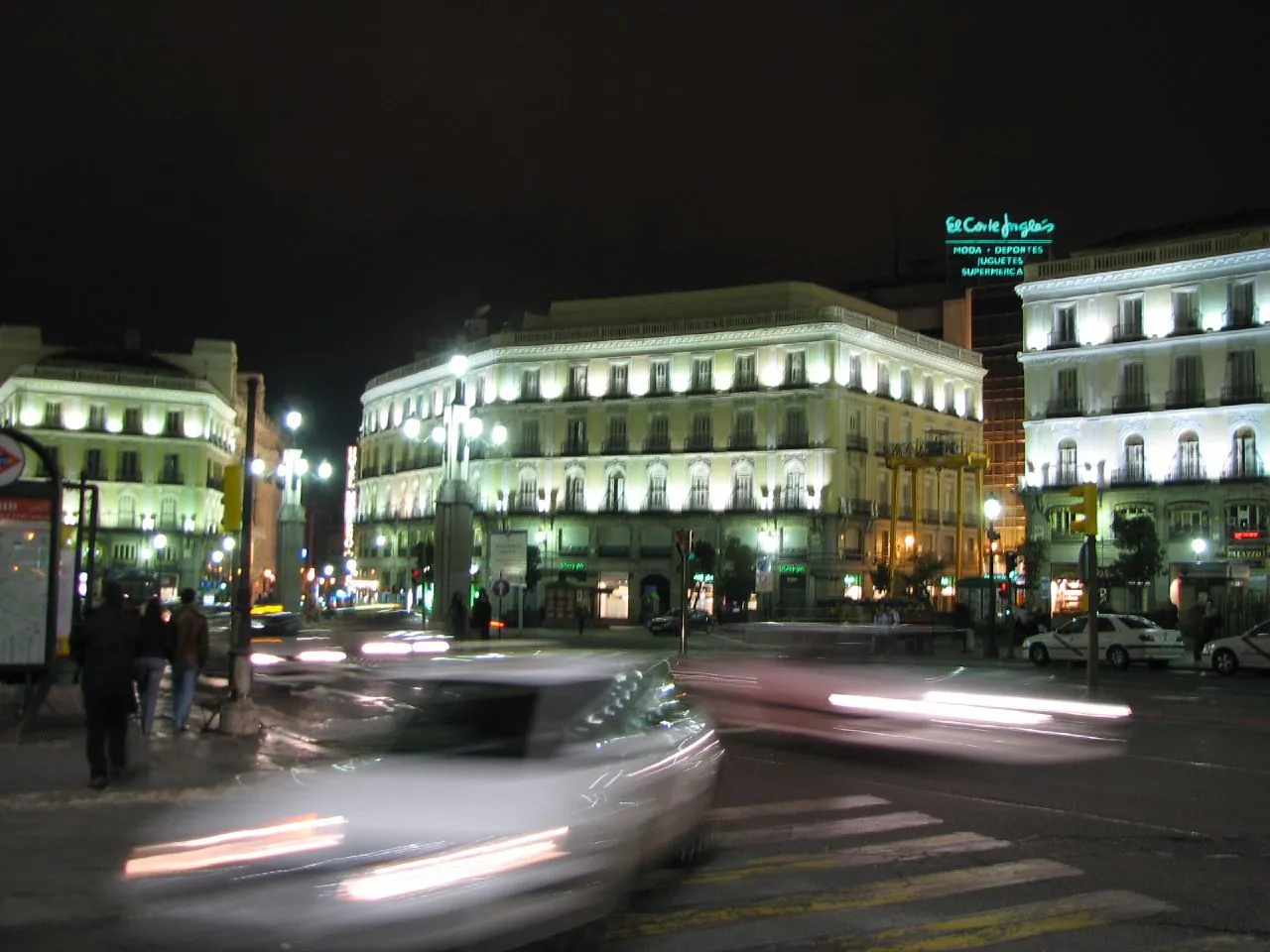 The Puerta del Sol square in Madrid.