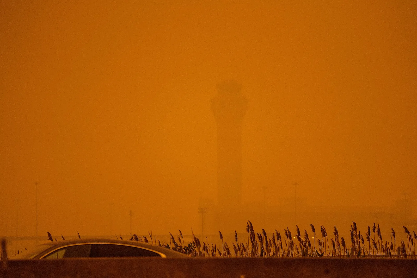 Canadian wildfire smoke over New Jersey and New York City during a previous smoke episode in June 2023