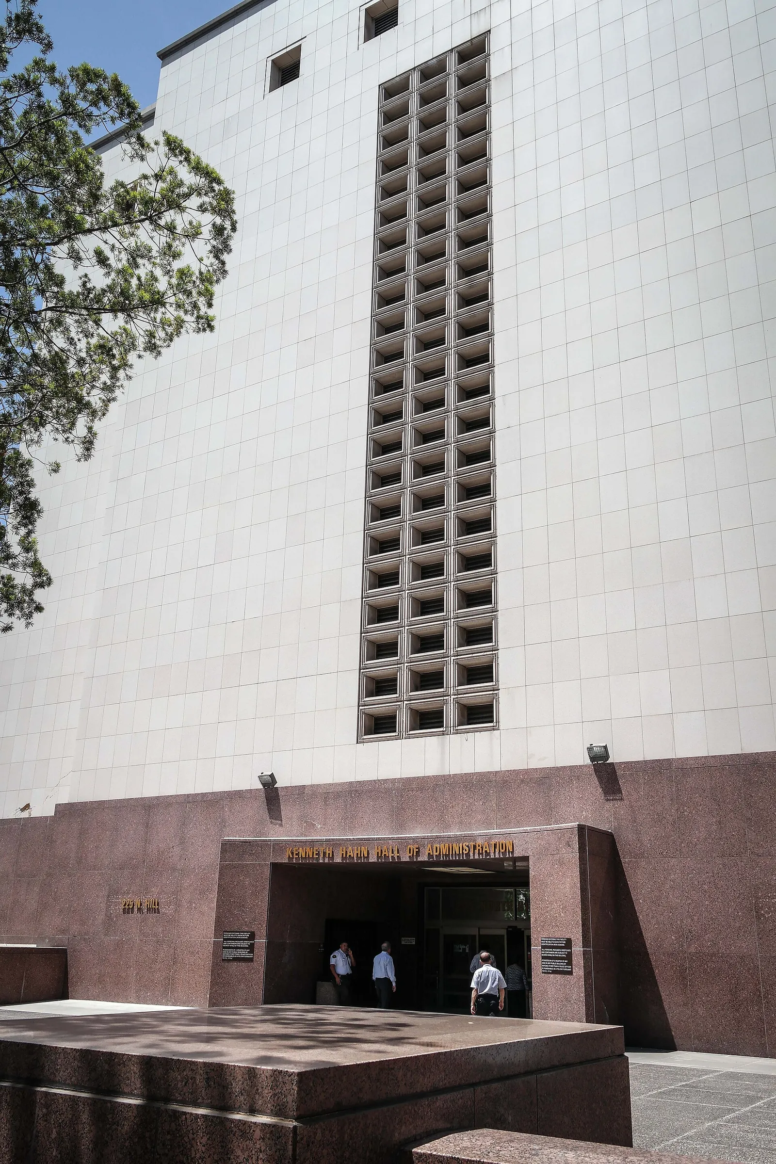 The Kenneth Hahn Hall of Administration, seat of Los Angeles County government