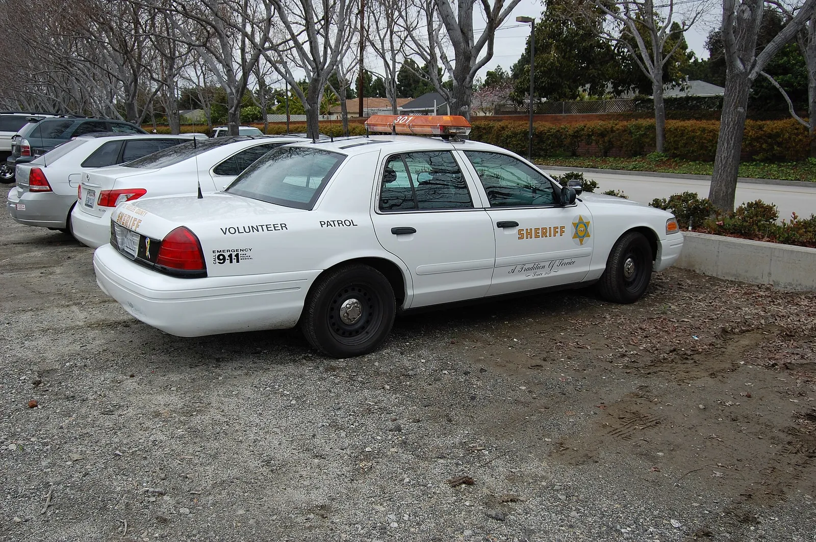 A Los Angeles County Sheriff's Department patrol car.