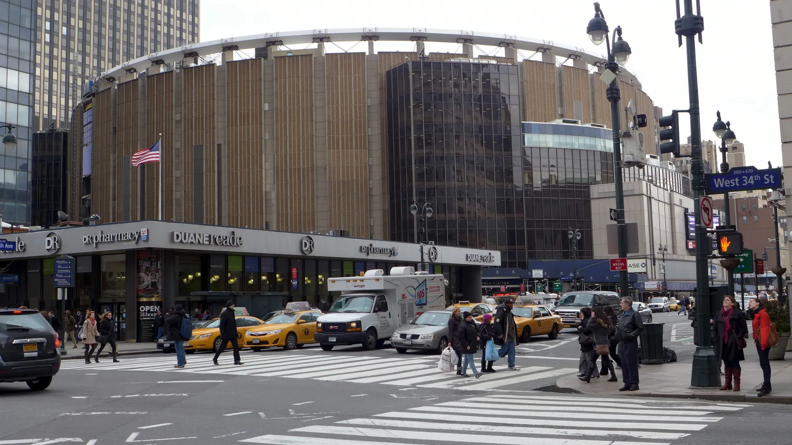 Madison Square Garden in Manhattan.