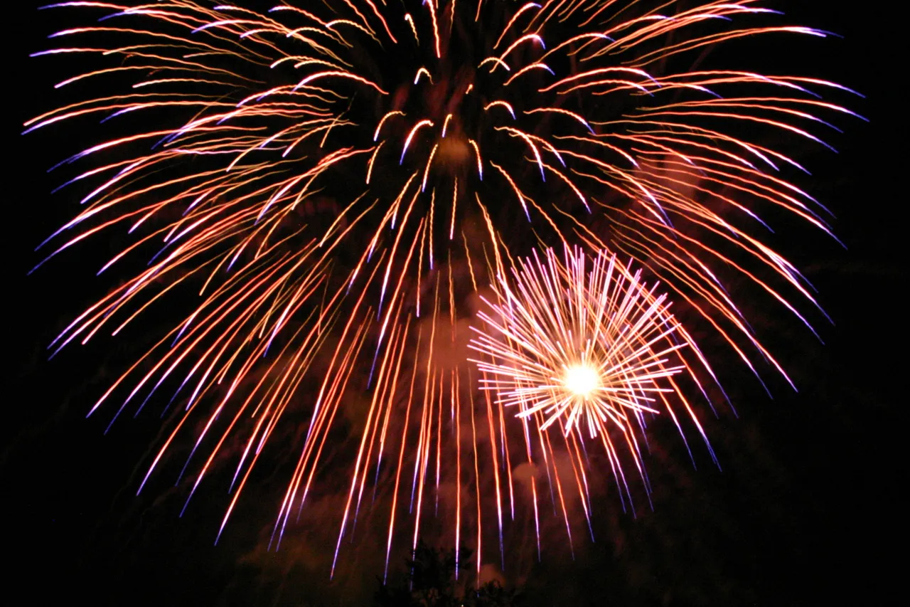 A Fourth of July fireworks display in California.