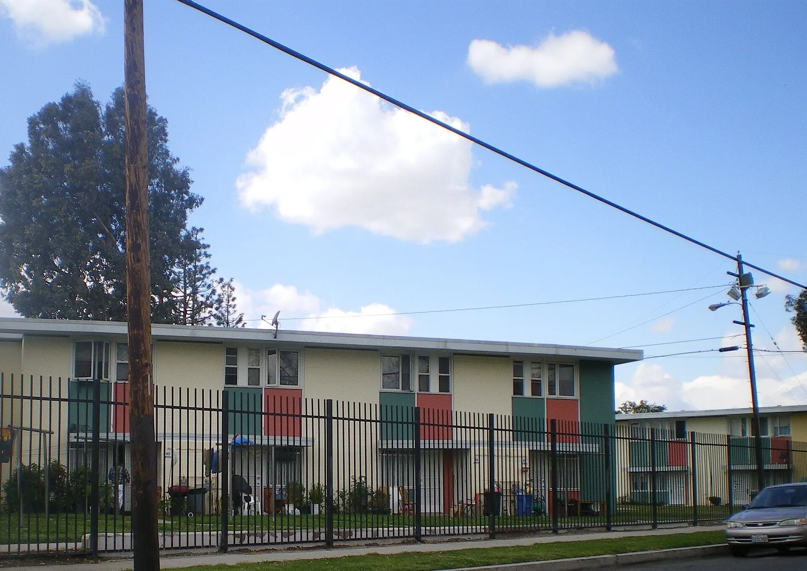 An apartment complex in the Los Angeles area