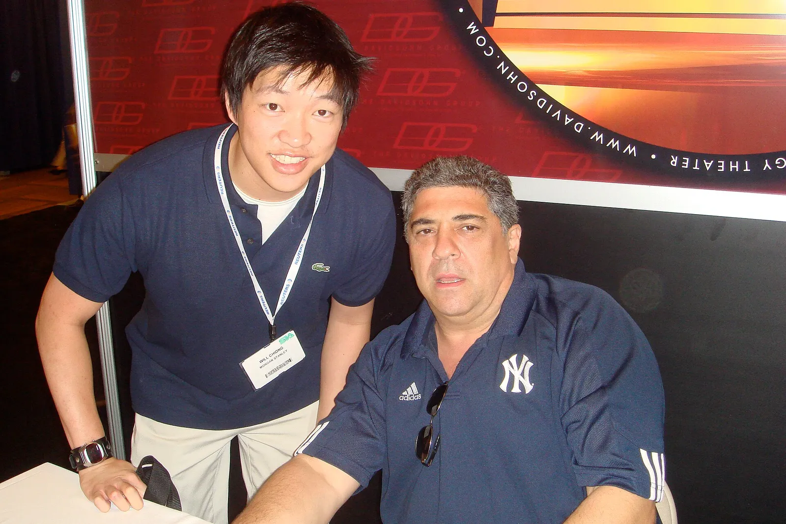 Vincent Pastore, right, with a fan at a public appearance in 2006