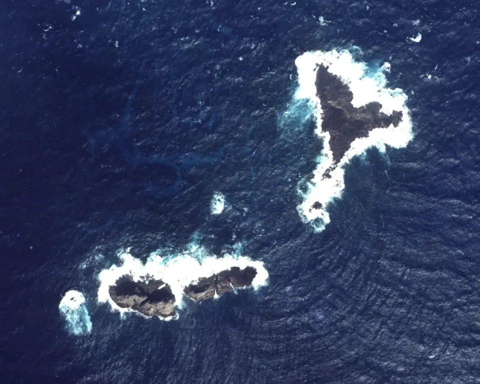 An islet of the Senkaku Islands in the East China Sea.