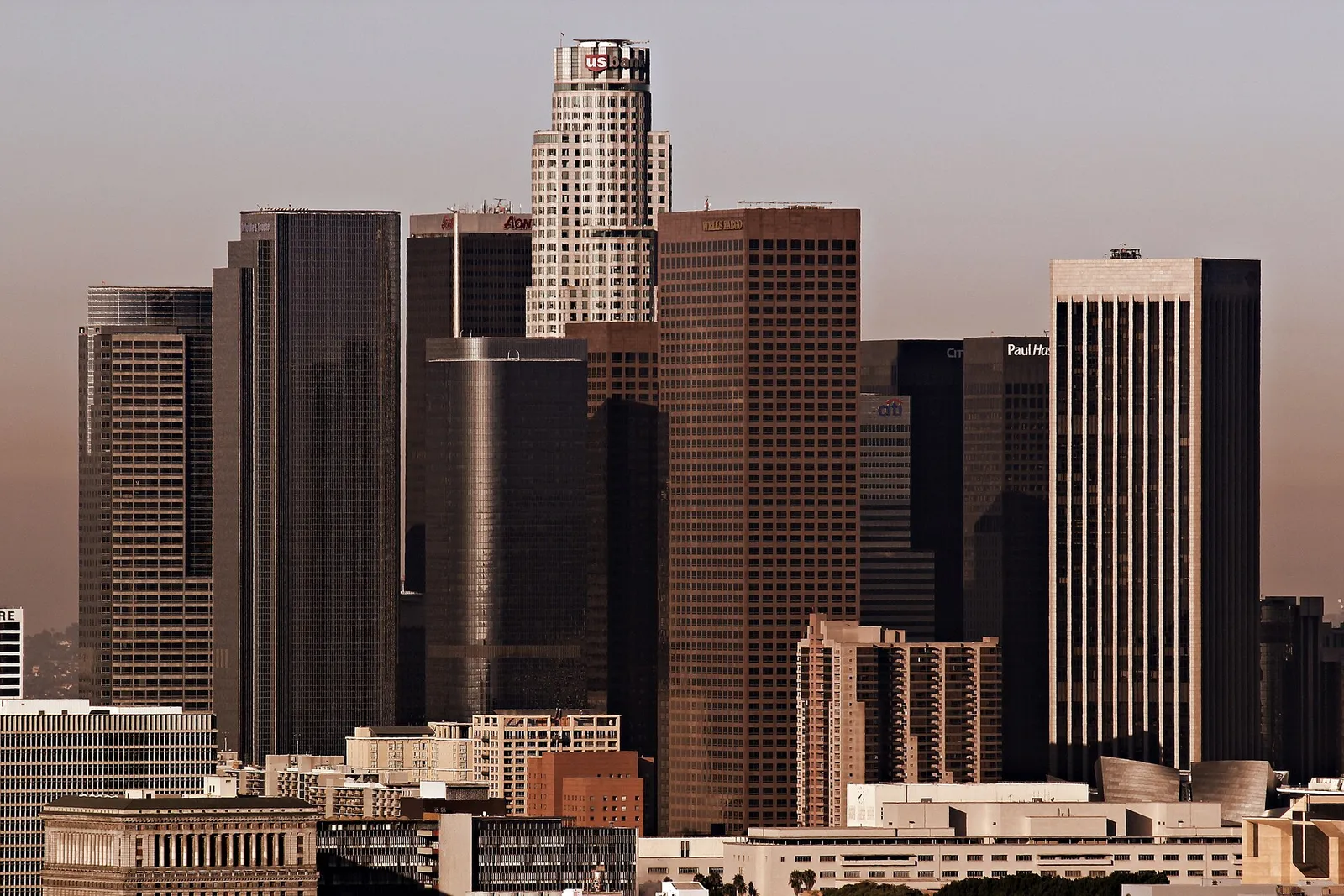 The Los Angeles skyline