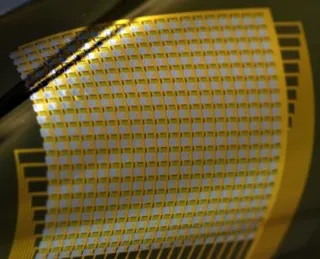 A flexible brain-computer interface electrode device.