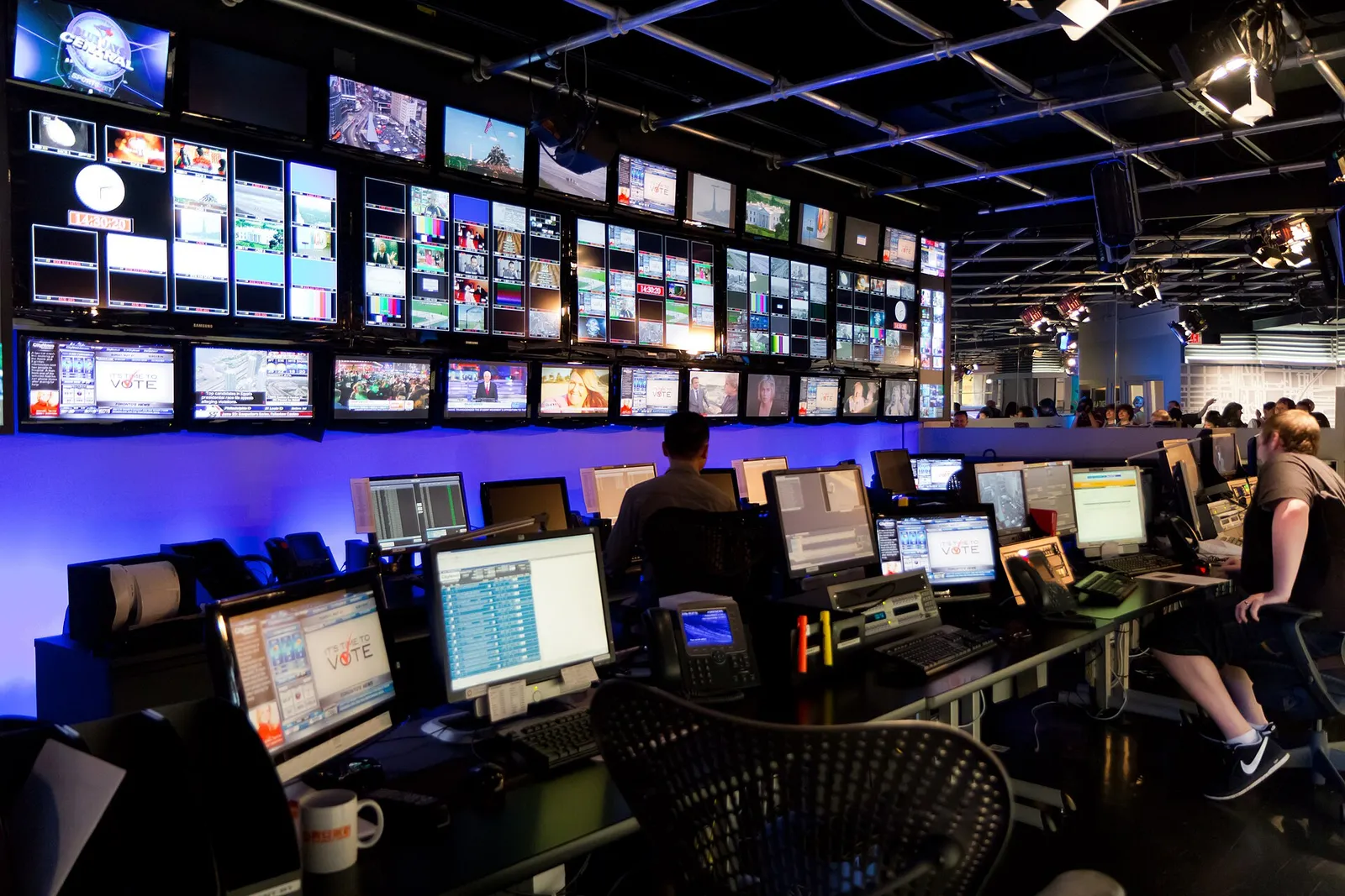 A television control room (file photo).