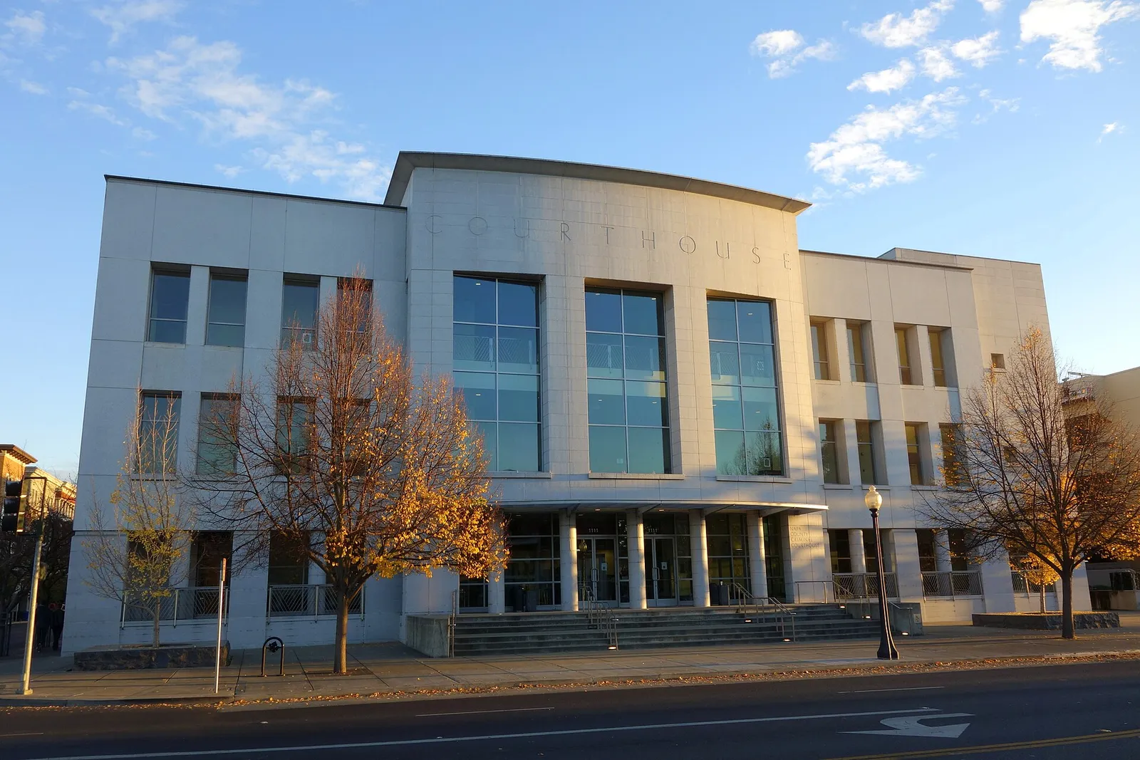 The Napa County criminal courthouse in Napa, California