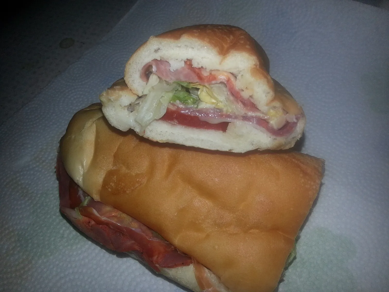 An Italian submarine sandwich.