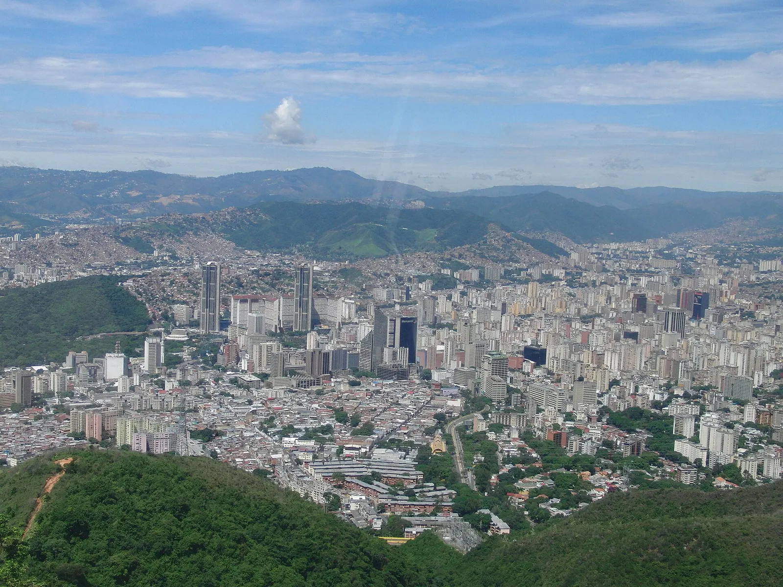 A view of Caracas, Venezuela.