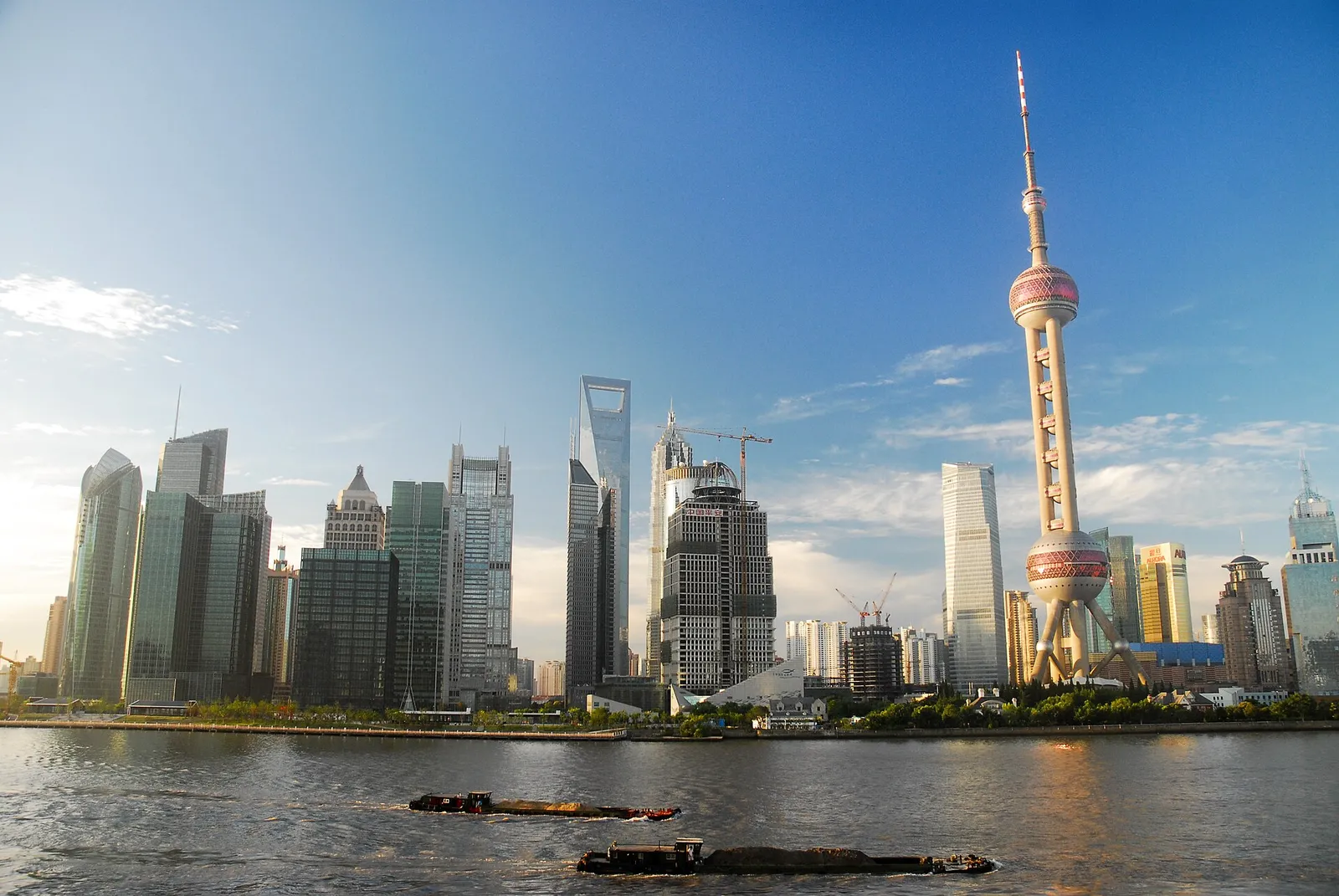 The Shanghai skyline