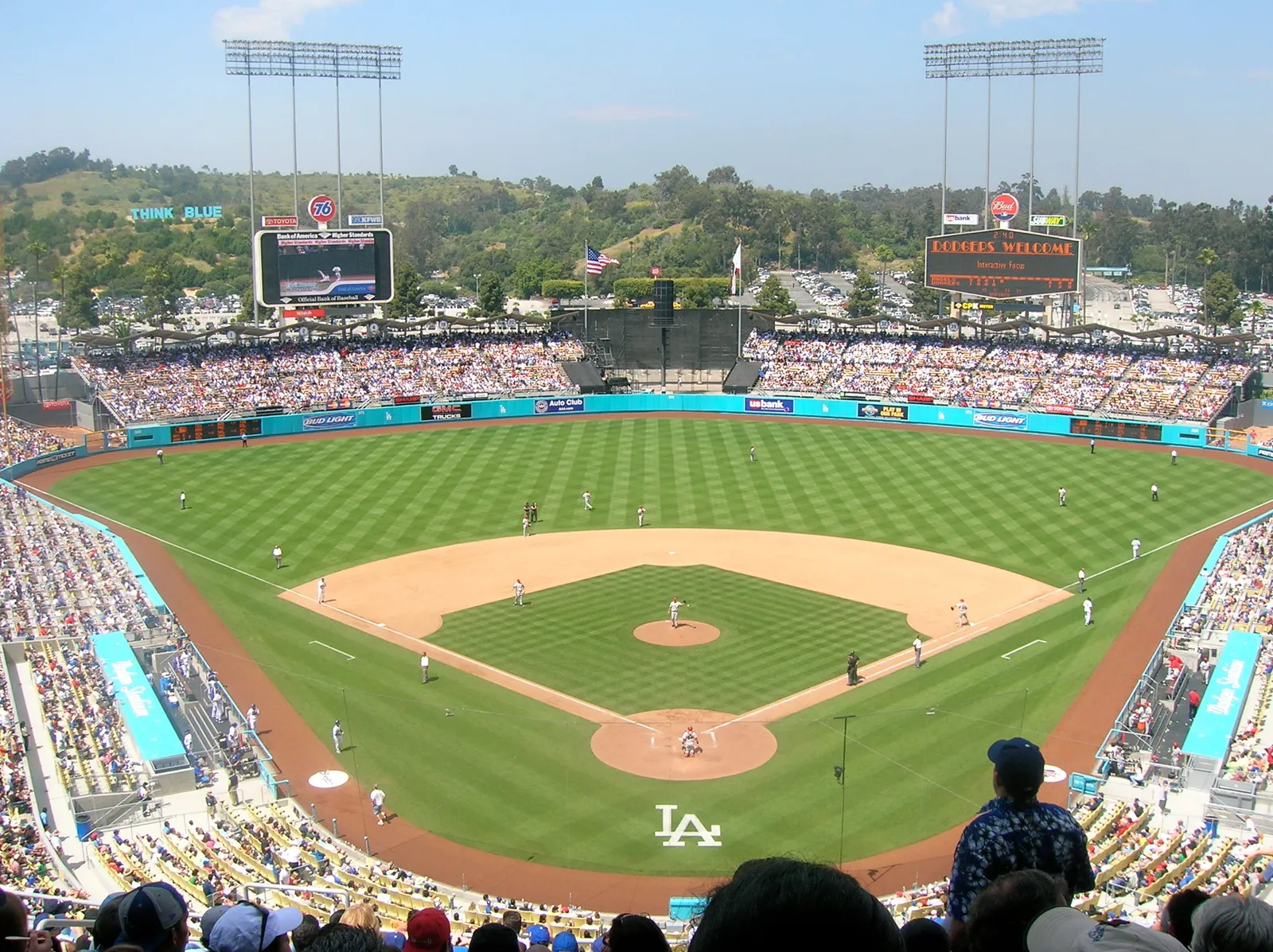 Dodger Stadium in Los Angeles.