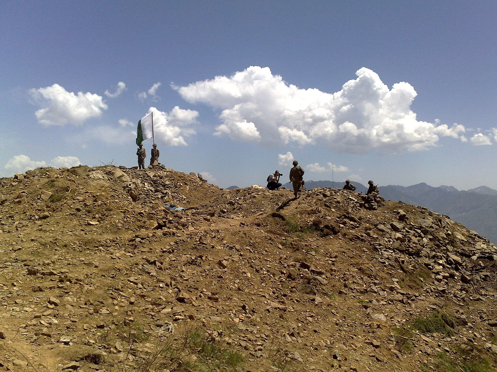 Pakistani soldiers during an operation in the Swat region.