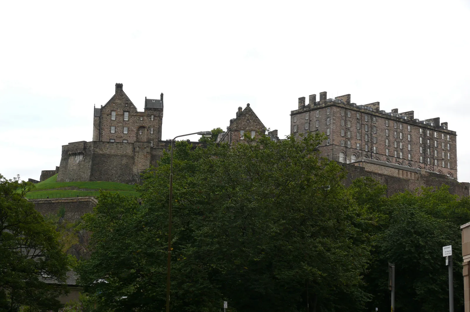 Edinburgh Castle above the city skyline.