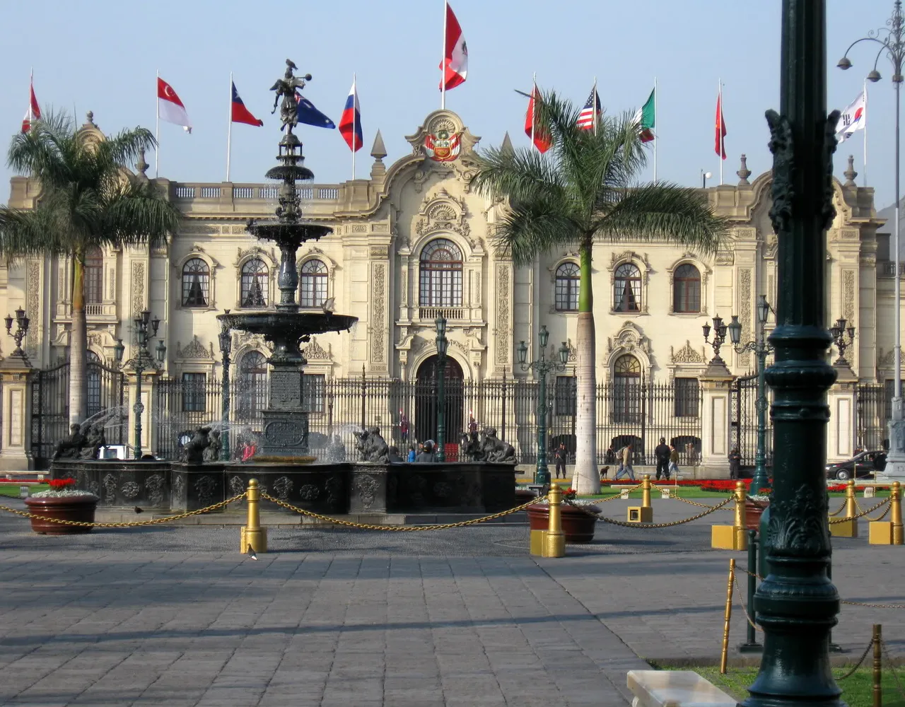 The Government Palace in Lima, Peru.