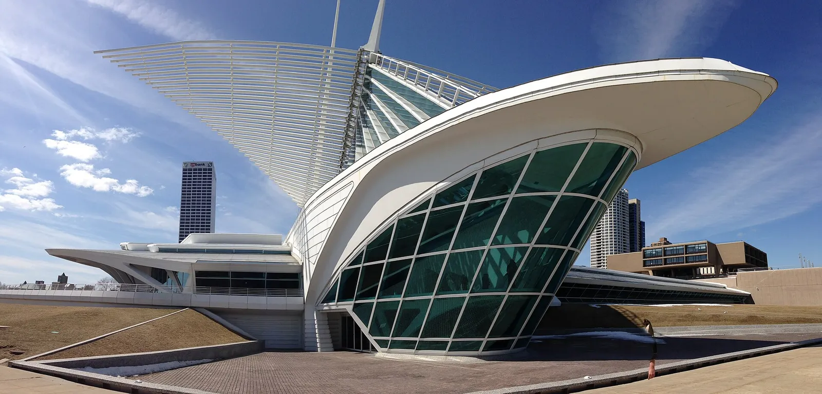 The Milwaukee Art Museum's Quadracci Pavilion, designed by Santiago Calatrava.