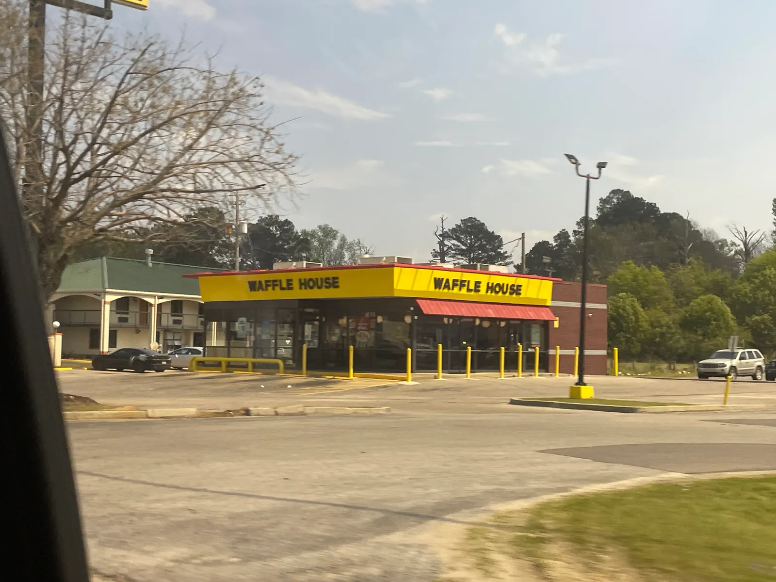 A Waffle House restaurant, one of the American institutions the fan documented.