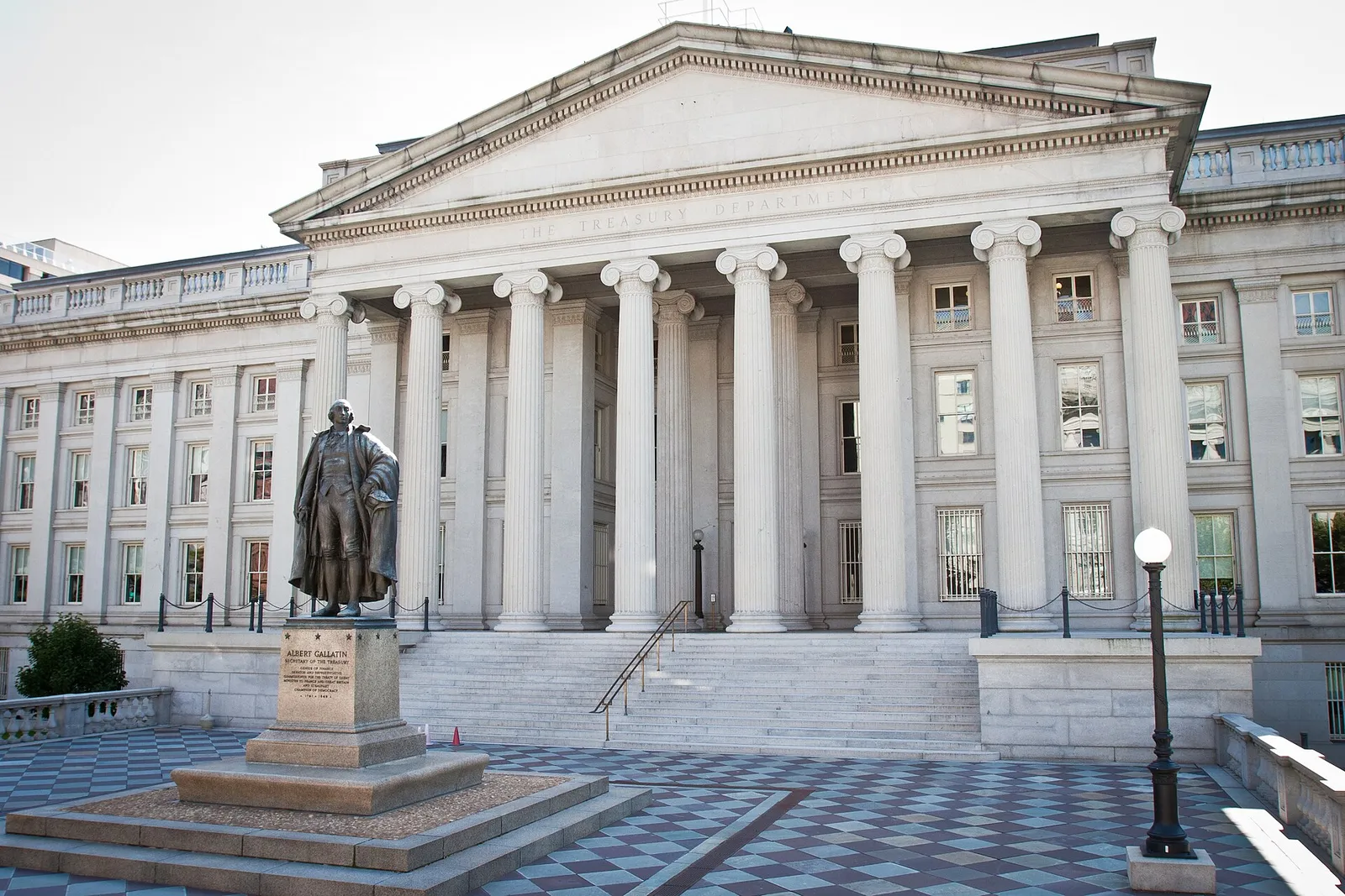 The U.S. Treasury building in Washington