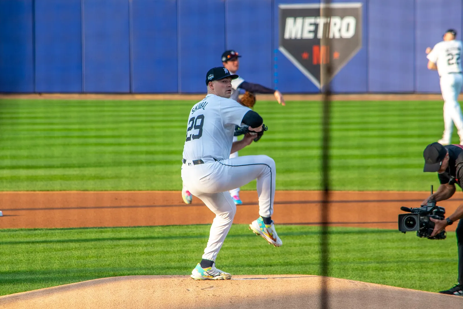 Tarik Skubal pitching for the Detroit Tigers