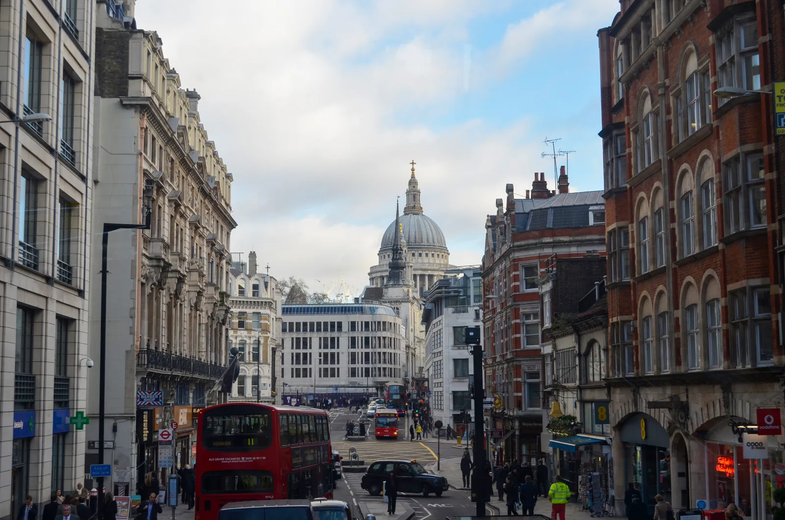 Fleet Street in London, the historic home of the British press.