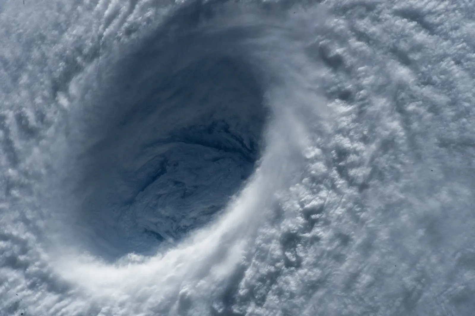 The eye of a super typhoon seen from space (file photo).