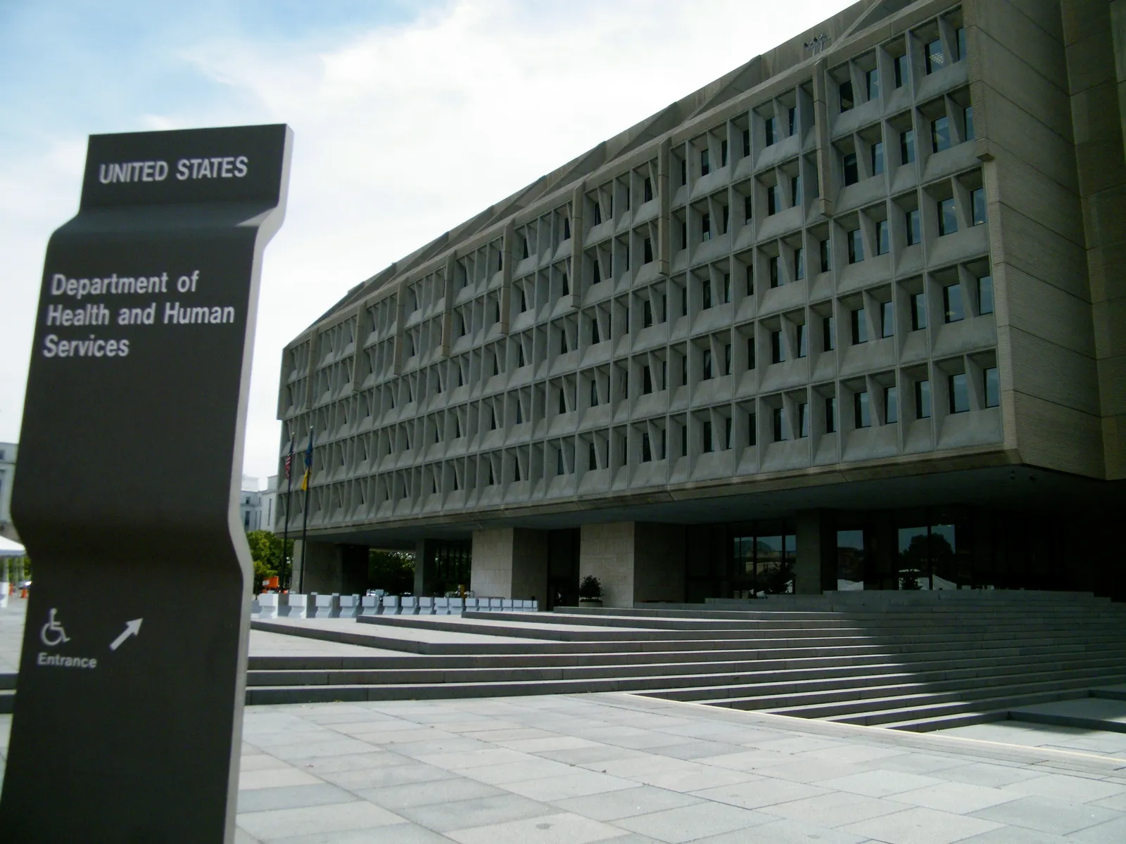 The U.S. Department of Health and Human Services building.