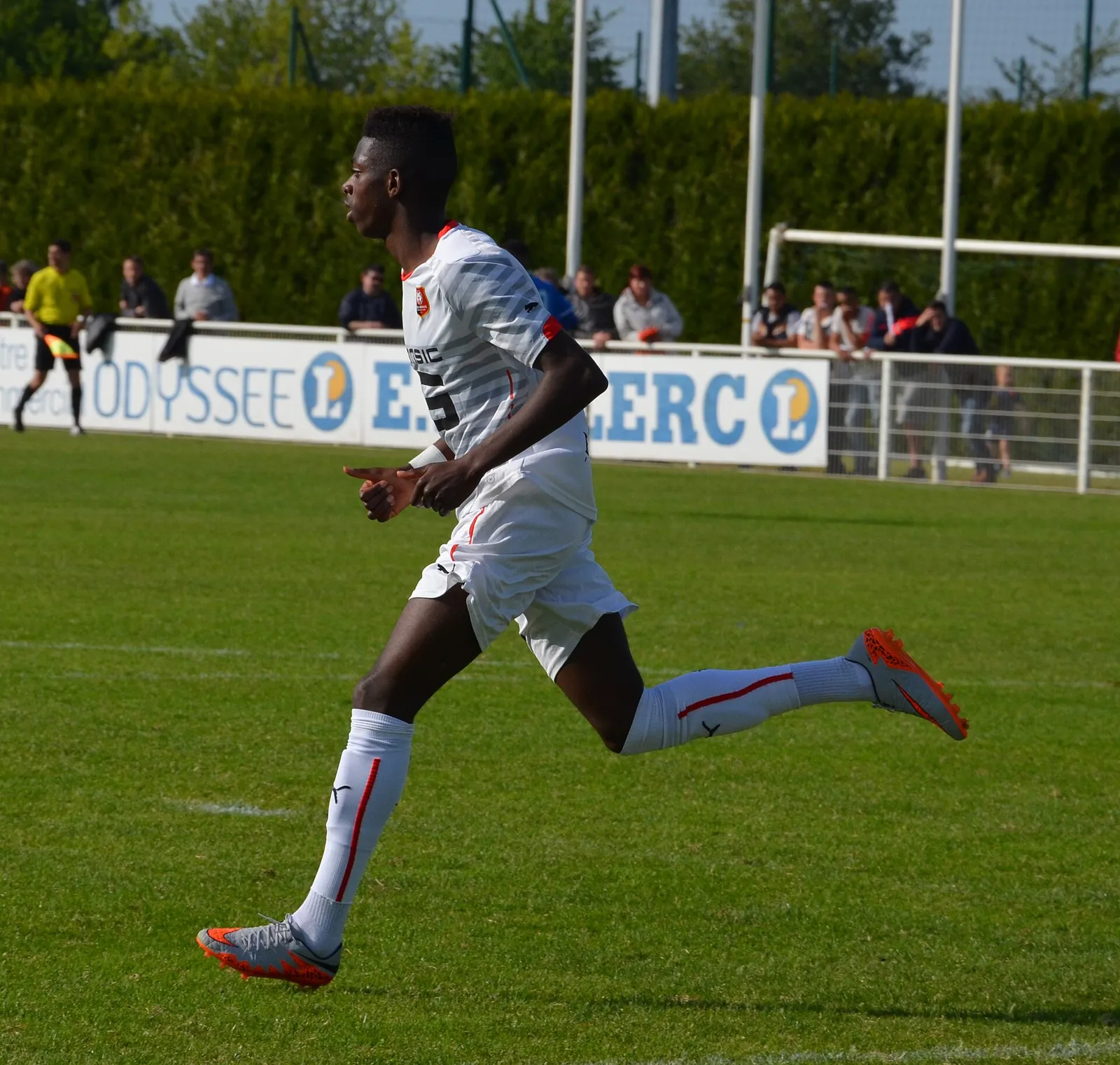 French forward Ousmane Dembele in action.