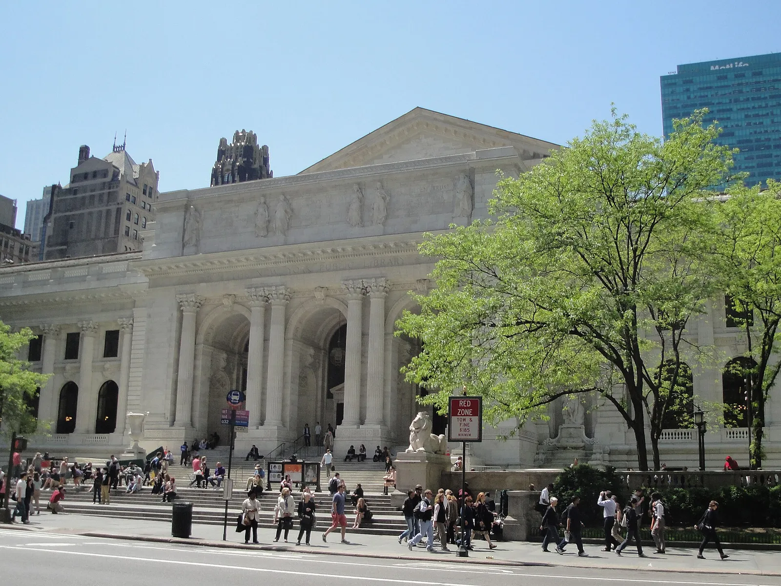 The main branch of the New York Public Library, the Stephen A. Schwarzman Building.