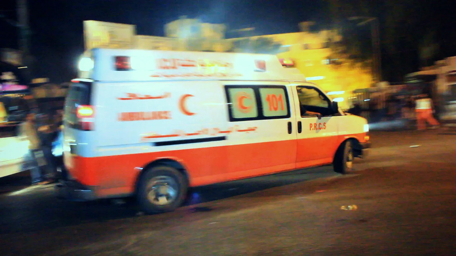 An ambulance in Gaza.
