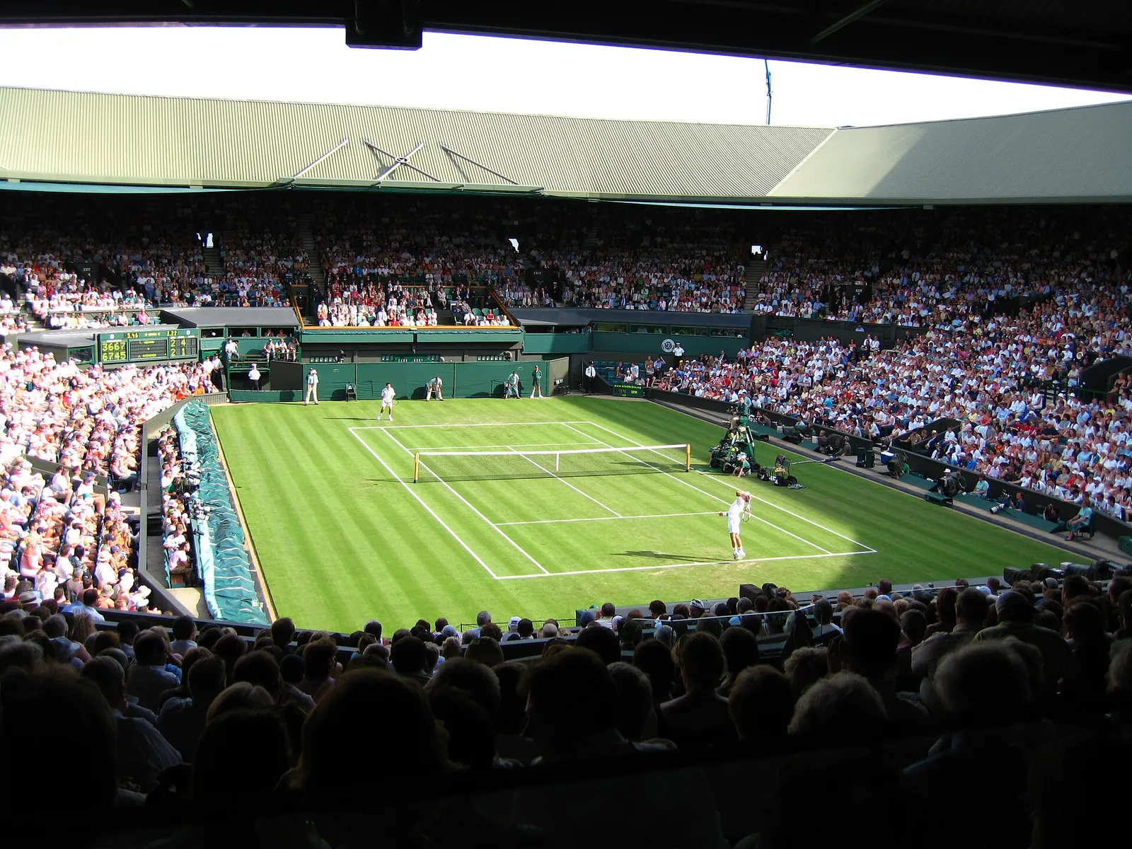 Centre Court at the All England Lawn Tennis Club, Wimbledon.