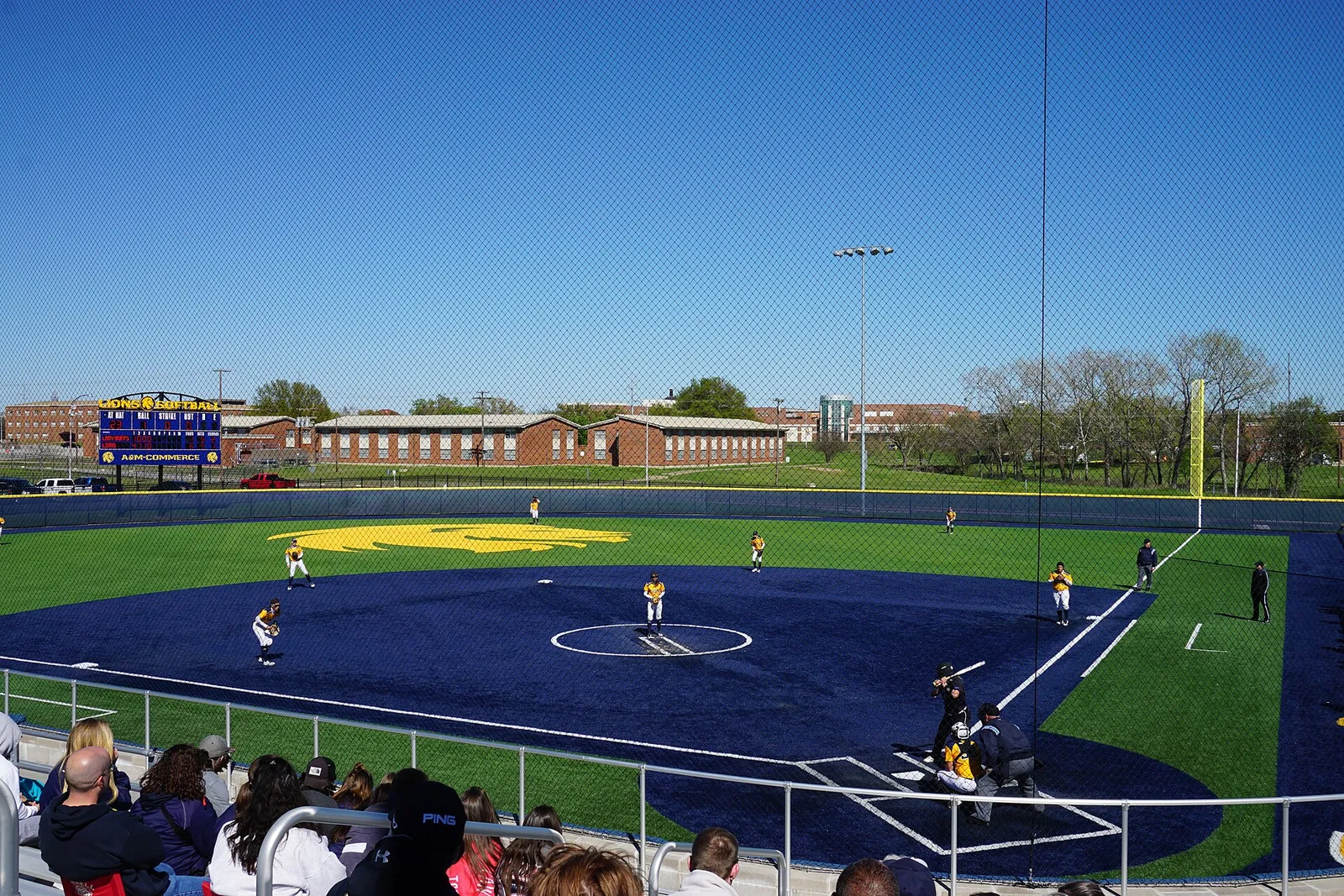 A college softball game (file photo).