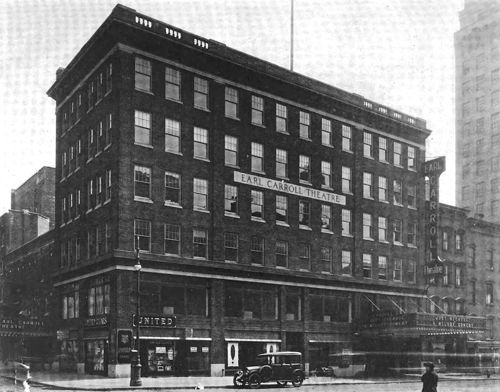 A historic Broadway theater in Manhattan.