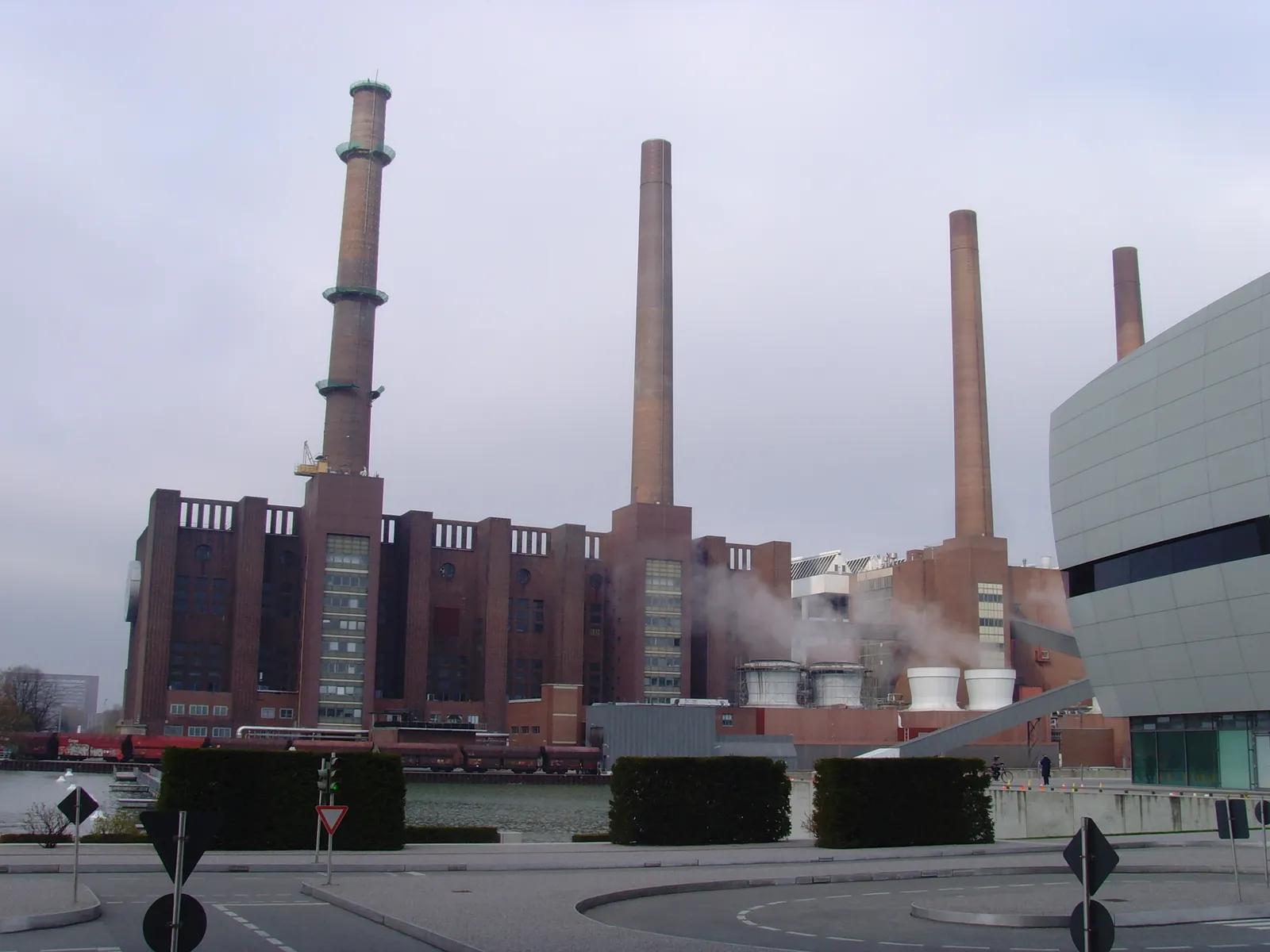 The Volkswagen plant and Autostadt in Wolfsburg, Germany.