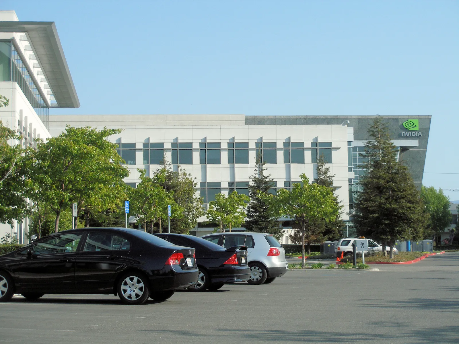 A technology company headquarters in Silicon Valley.